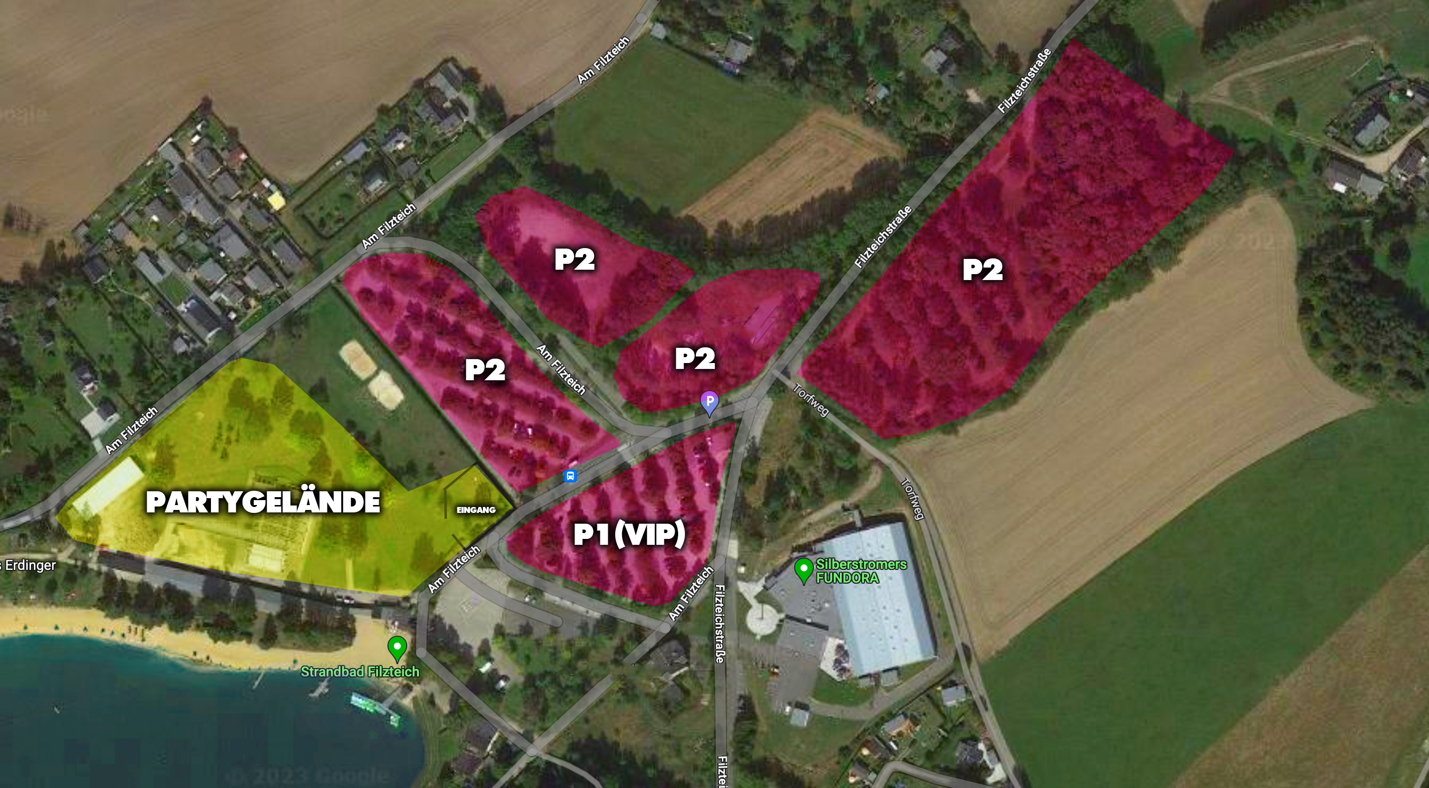 Parkplätze-Plan Sommer am See 2025